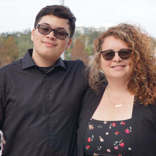 A Gift For Music Student and Parent Smiling